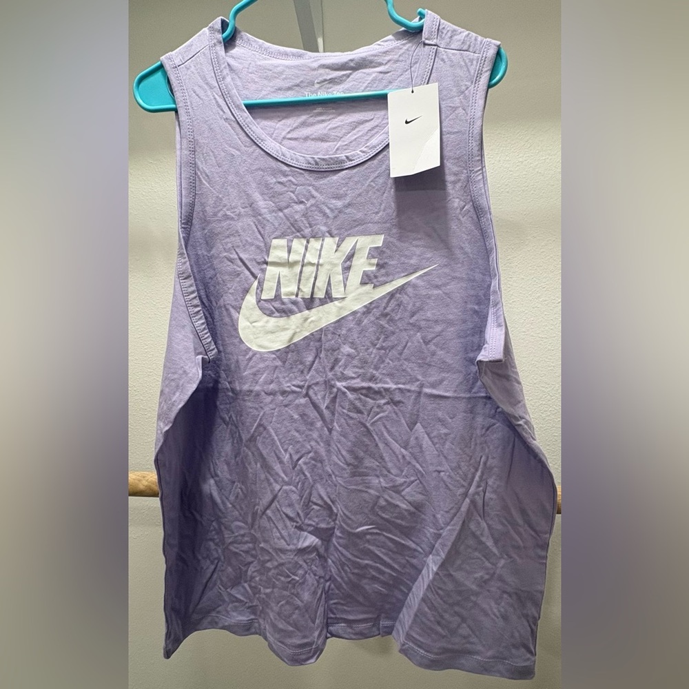 Nike Lavender Tank Top with White Logo